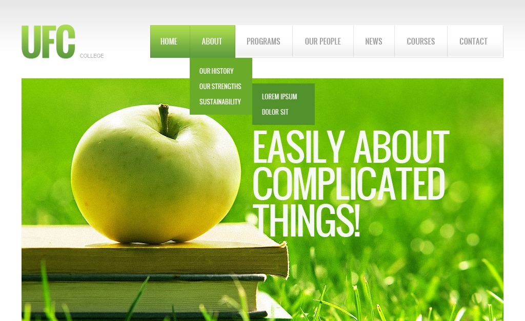 Modèle de site Web éducatif gratuit et réactif