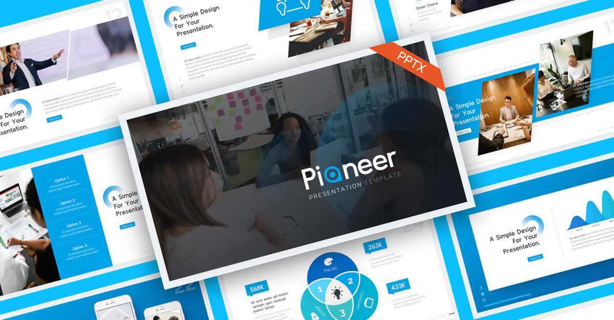Pioneer Multipurpose PowerPoint Template TemplateMonster