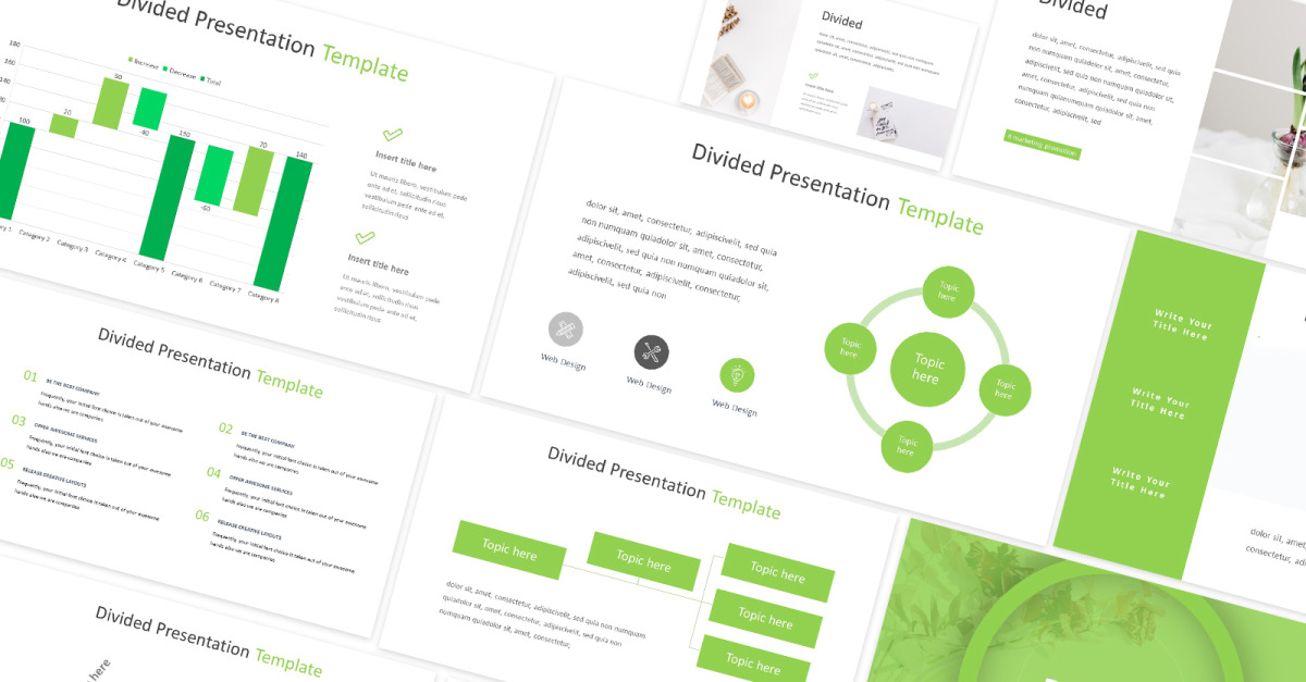 Divided Powerpoint Template #249816 - TemplateMonster