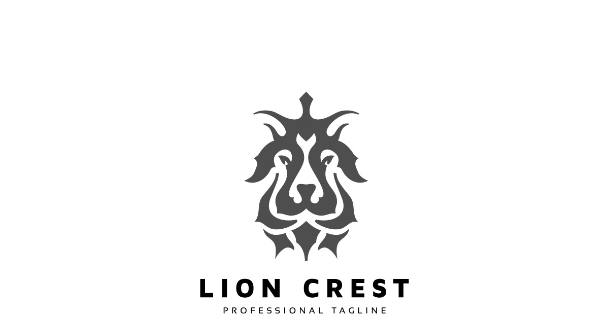 Lion King Crest Logo Template #250002 - TemplateMonster