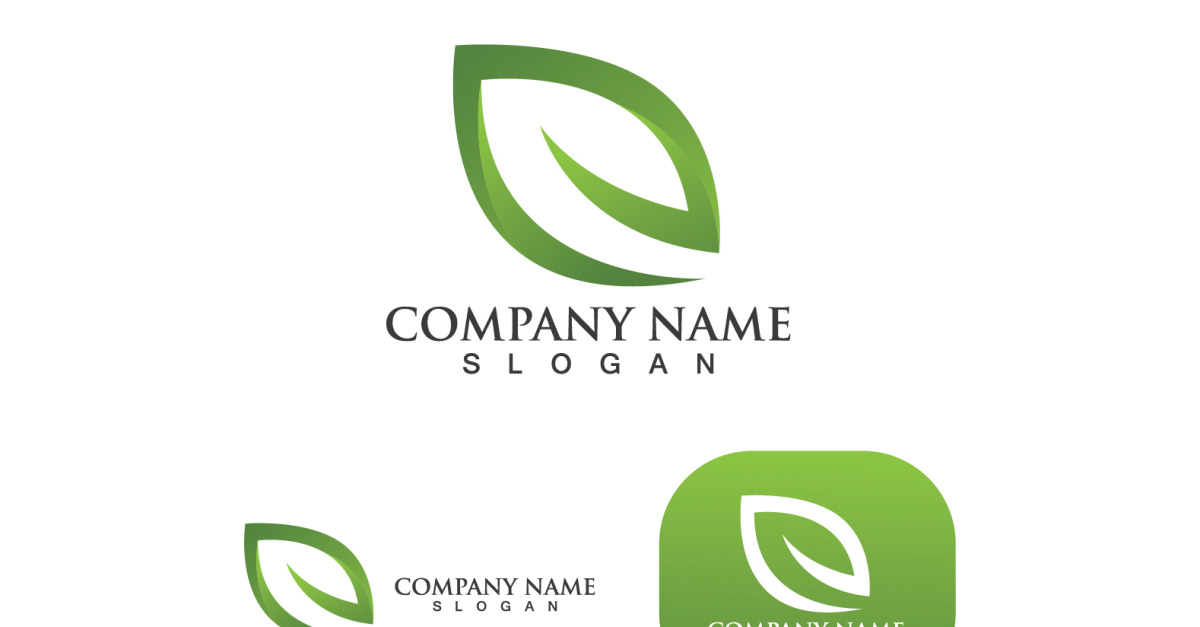 Leaf Green Nature Logo Icon Vector V4 - TemplateMonster