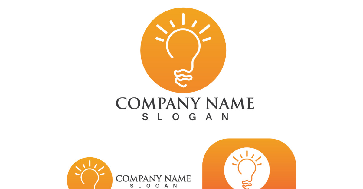 Light Bulb Logo Vector Design Illustration V3