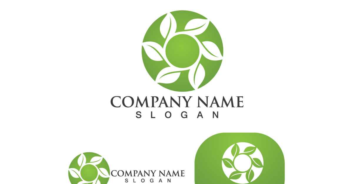 Leaf Green Nature Logo Icon Vector V2 - TemplateMonster