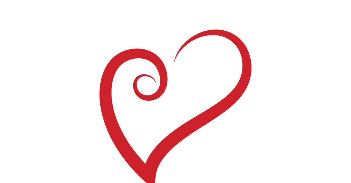 Love Heart Logo Icon Template Vector V7 - TemplateMonster