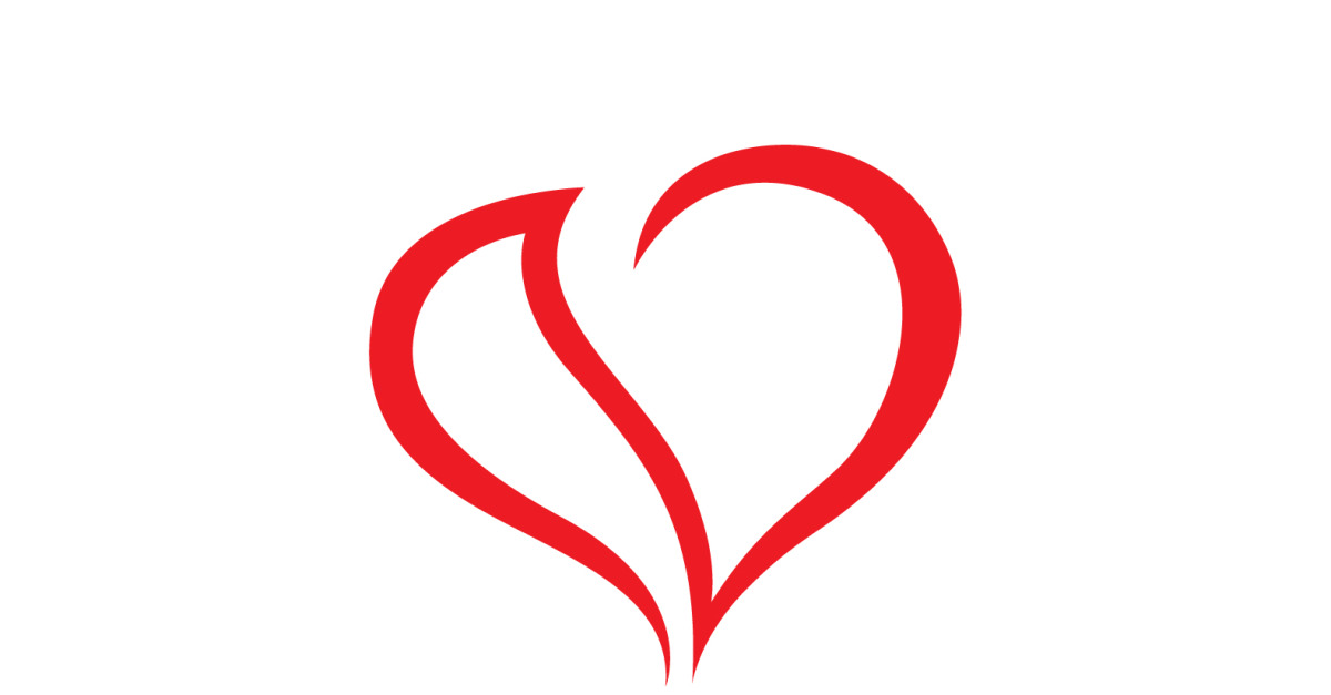 Love Heart Logo Icon Template Vector V8 - TemplateMonster