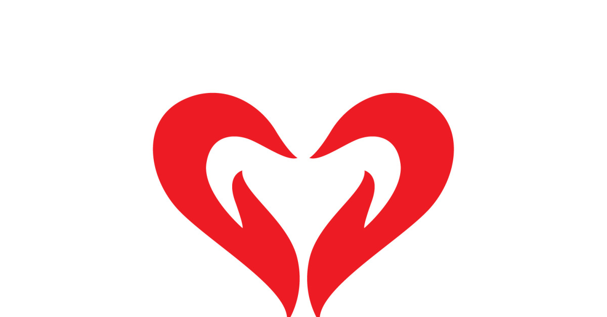 Love Heart Logo Icon Template Vector V35 - TemplateMonster