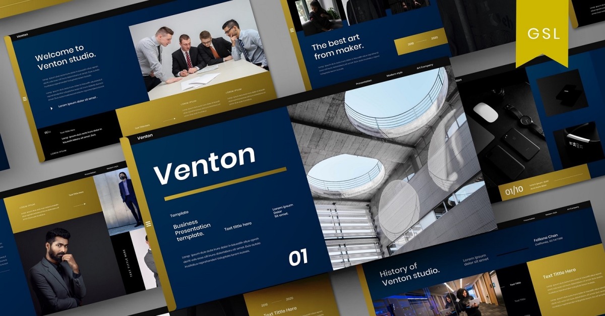 venton-business-google-slide-template-templatemonster