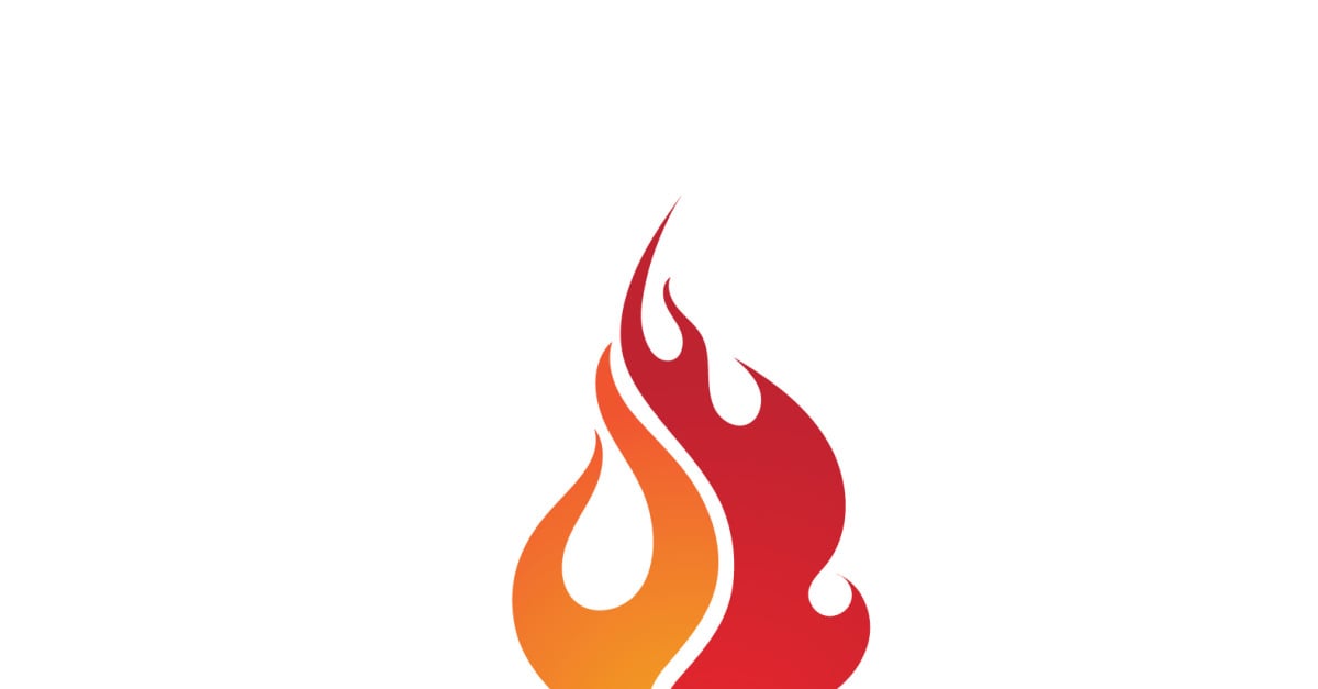 Fire And Flame Icon Gas Logo Vector V10 - TemplateMonster