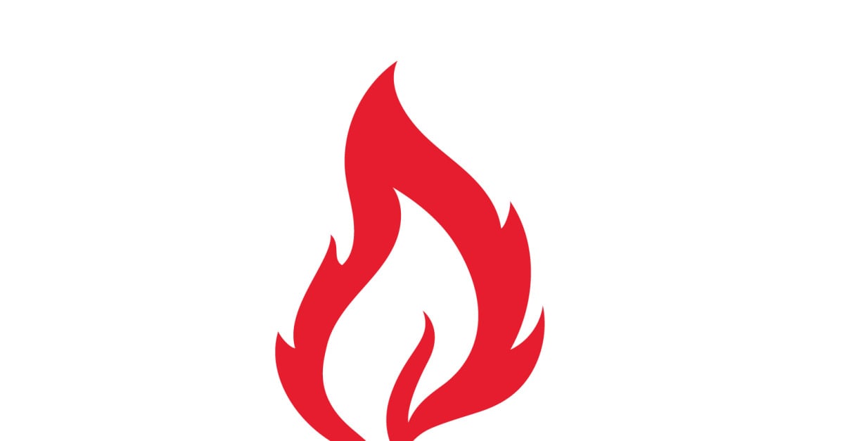 vetor de modelo de design de ícone de logotipo de fogo 7635035 Vetor no  Vecteezy