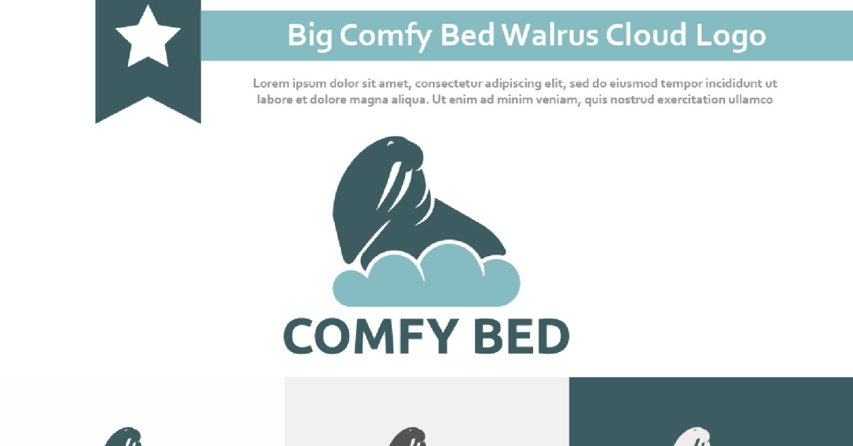 Big Comfy Bed Sofa Walrus Cloud Home Furniture Logo