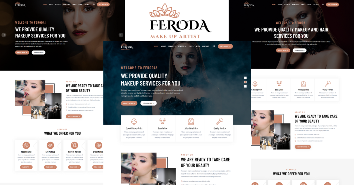 Feroda - Makeup Artist HTML5 Template