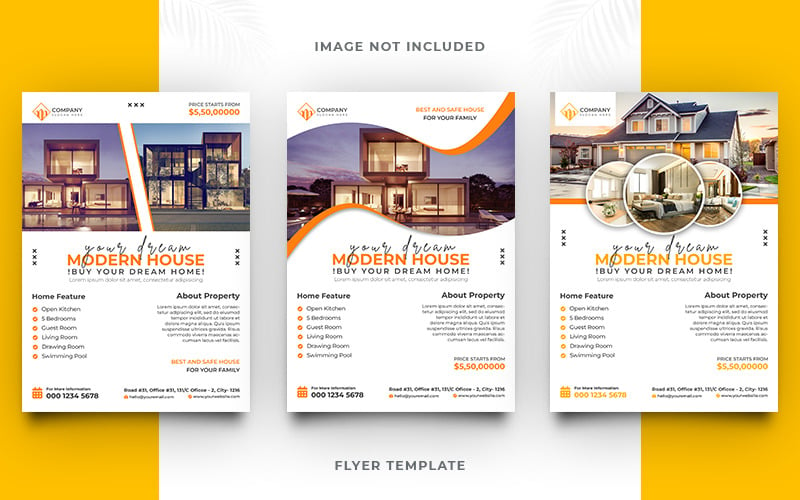 Real Estate Social Media House Sale Flyer Template Design