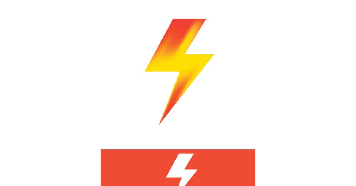 Flash Thunderbolt Logo And Symbol Vector V3 - TemplateMonster