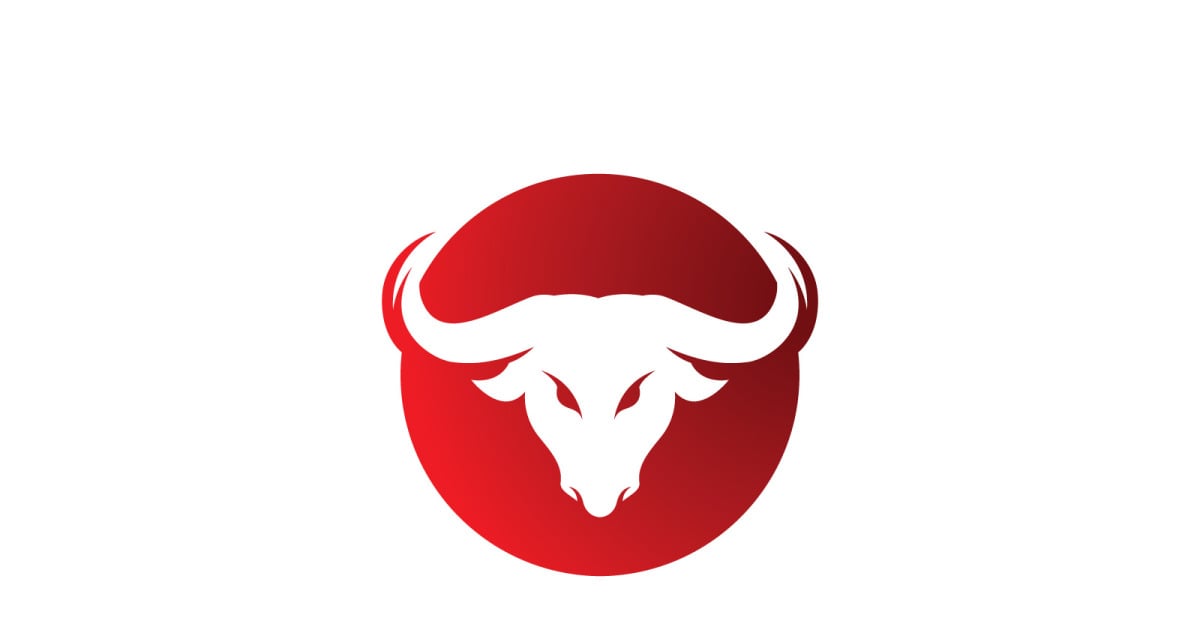 Bull Logo Vector Symbol V6 #254831 - TemplateMonster