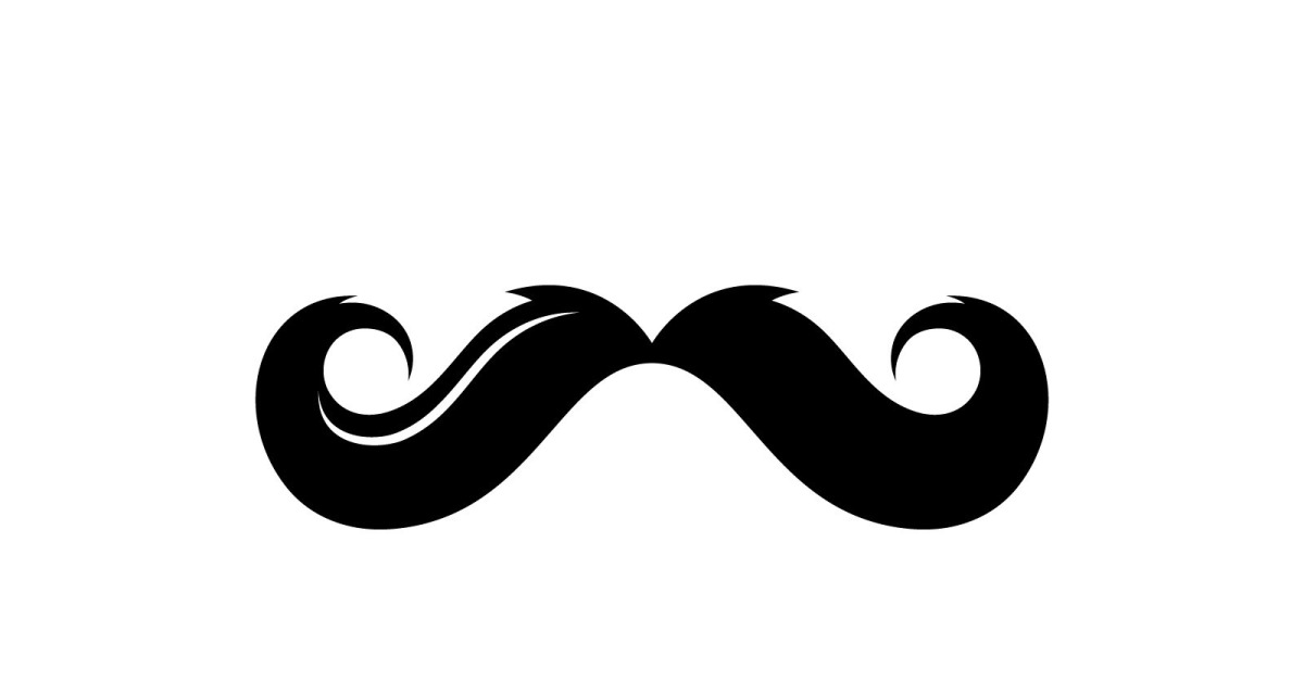 mustache in front of circle and sunshine | Logo Template by LogoDesign.net