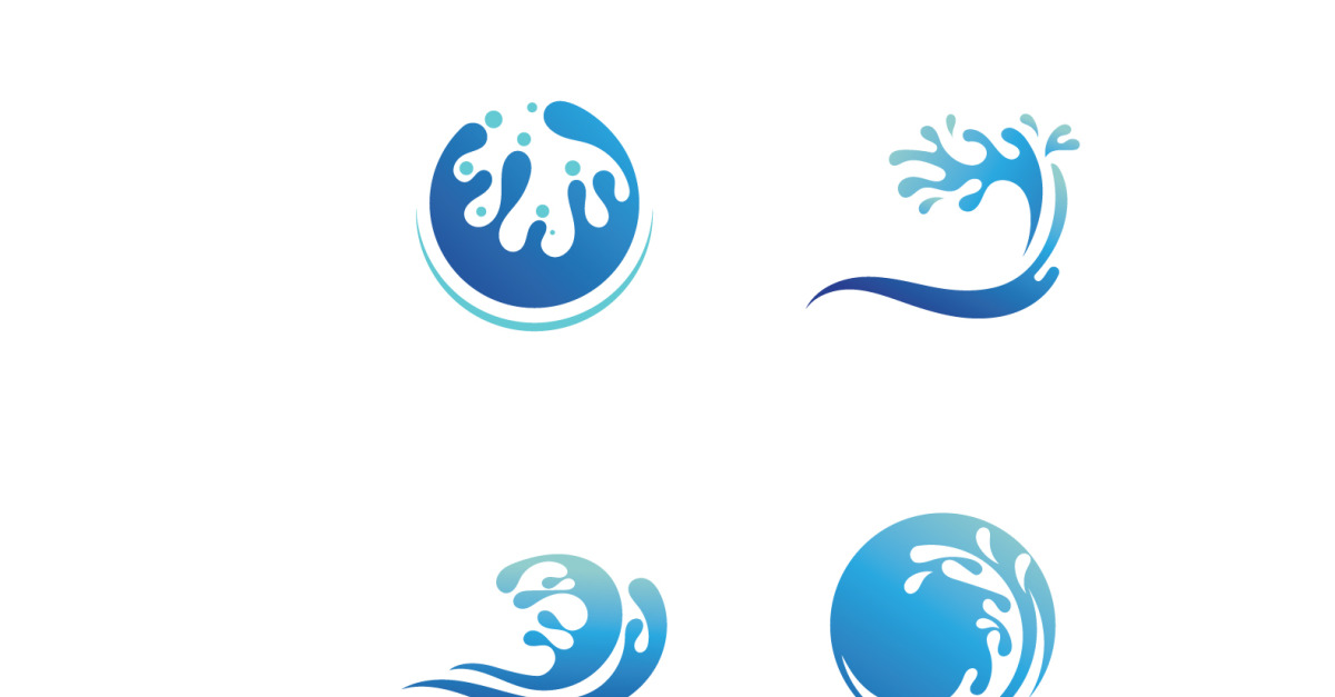 Splash Eau Fraîche Logo Et Symbole Vecteur V47