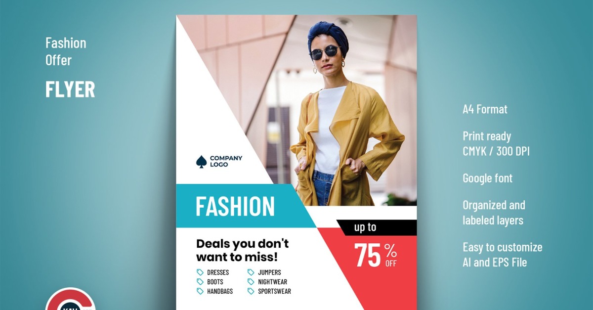 Fashion Sale Offer Flyer Template #256542 - TemplateMonster