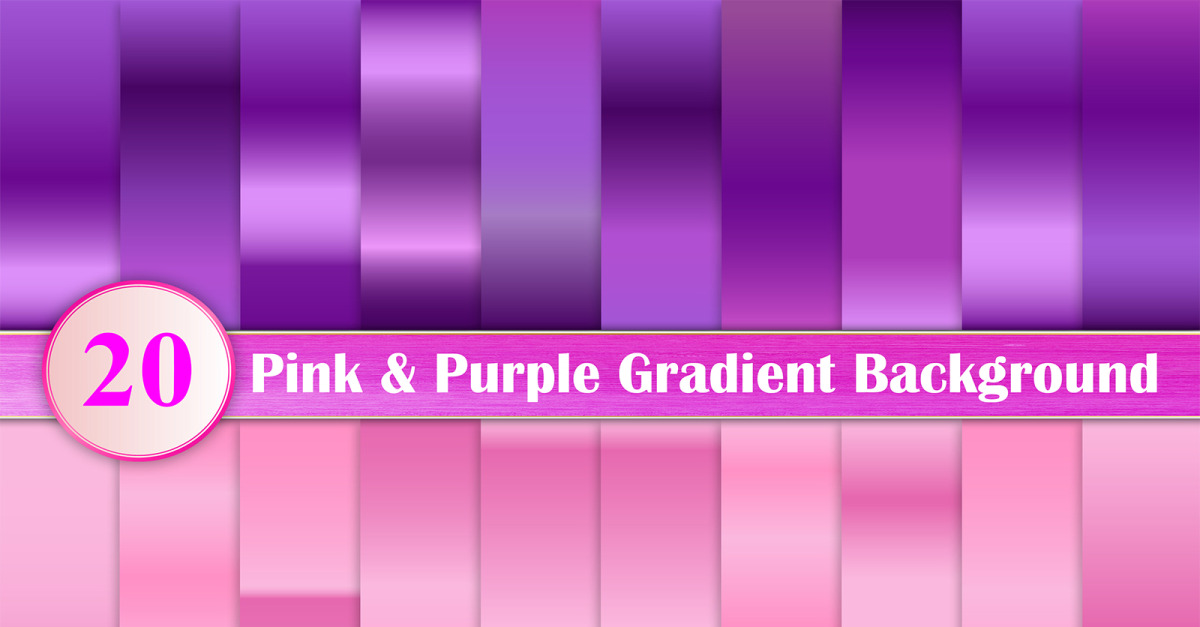 Gradiente Roxo E Rosa Conjunto de papel digital gradiente rosa e roxo