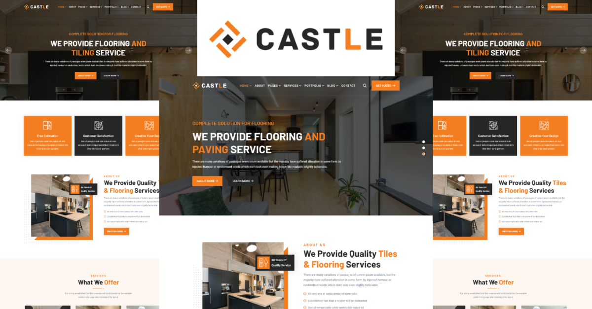 Castle - Flooring, Tiling, Paving Services HTML5 Template