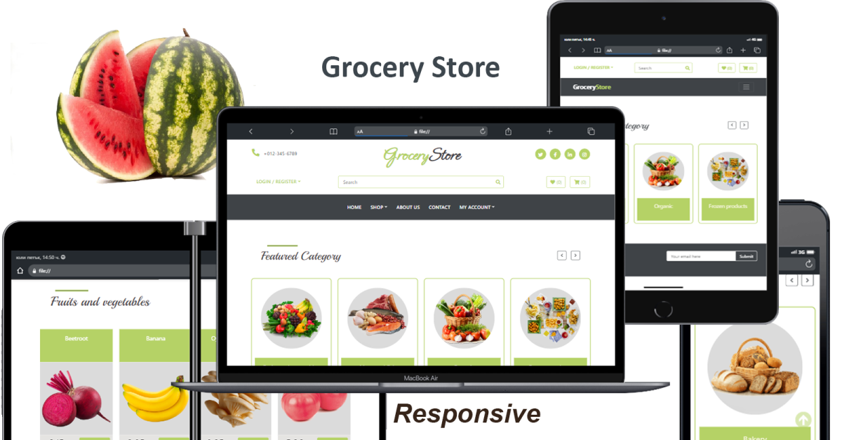 Grocery Store - Responsive HTML Bootstrap Template