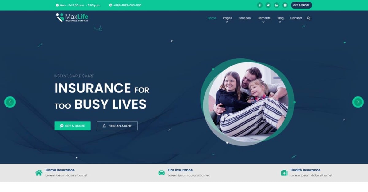 Maxlife - Business & Insurance HTML5 Template
