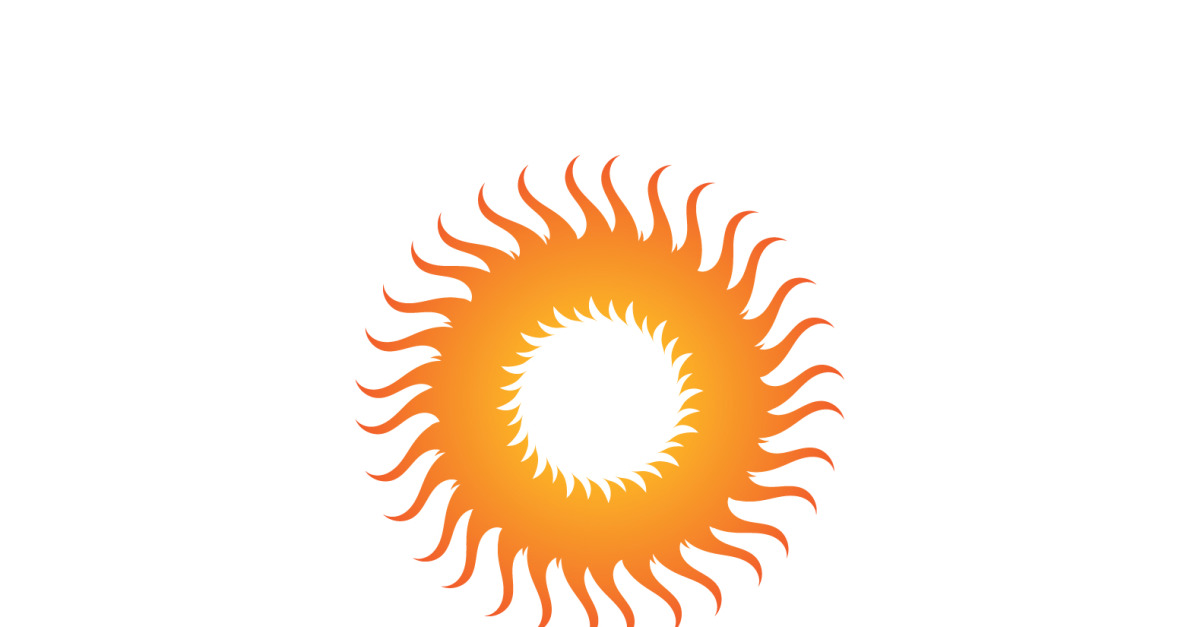 Sol Logo Vector icono plantilla diseño V4 - TemplateMonster