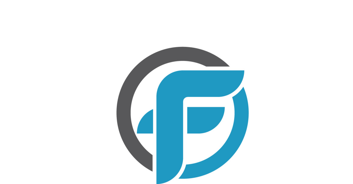 F Initial Letter Logo Icon Illustration Design Vector V14