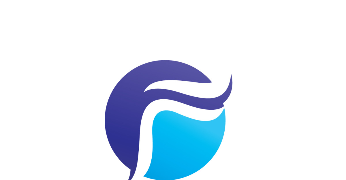 F Initial Letter Logo Icon Illustration Design Vector V3