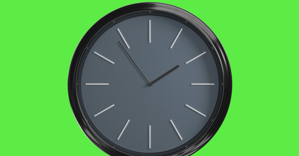 Wall Clock Time Lapse 12 hours 120fps 4k Green Screen Modern