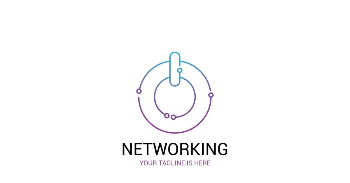 Computer and Networking Logo Template V2 - TemplateMonster