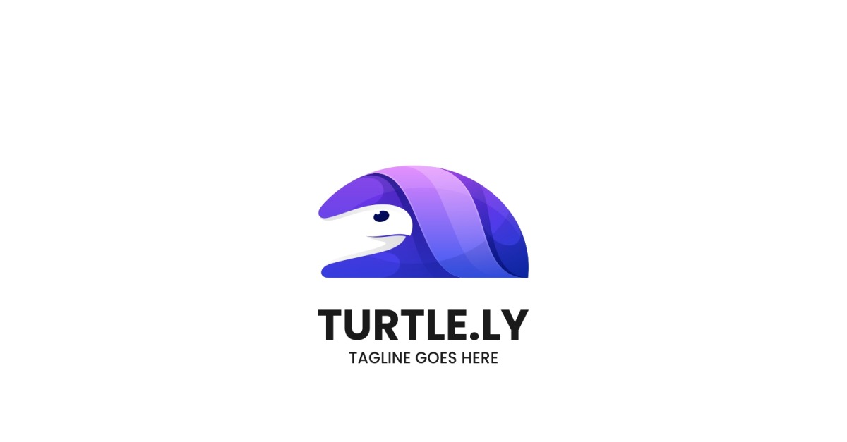 Turtle Color Gradient Logo Design #261429 - TemplateMonster