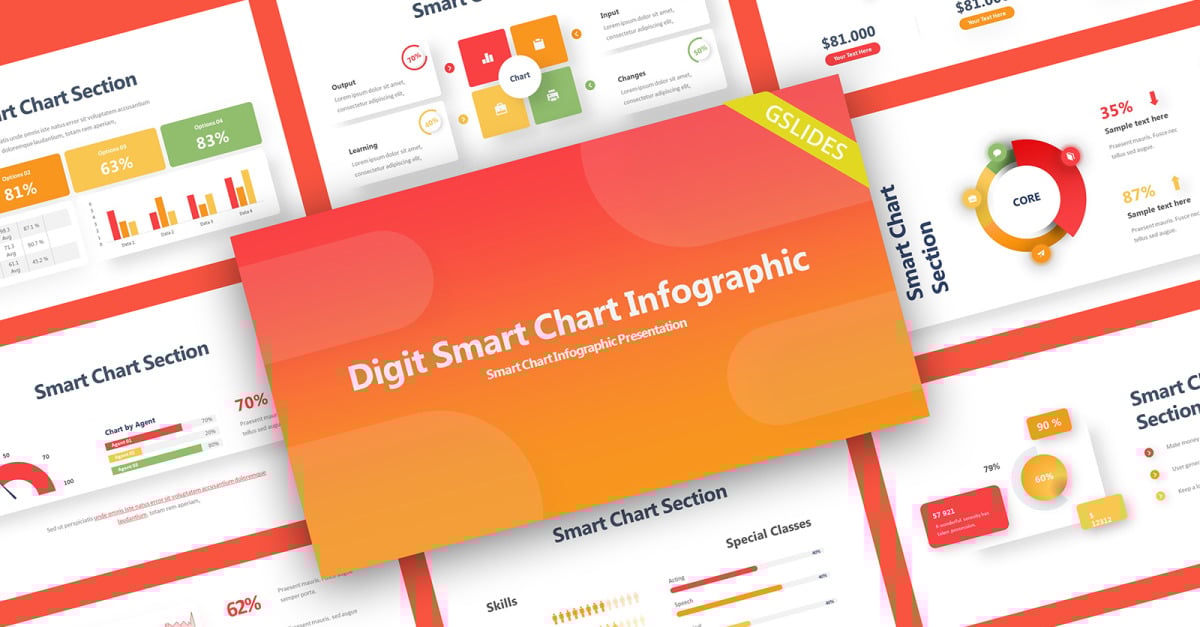 Digit Smart Chart Infographic Google Slides Template