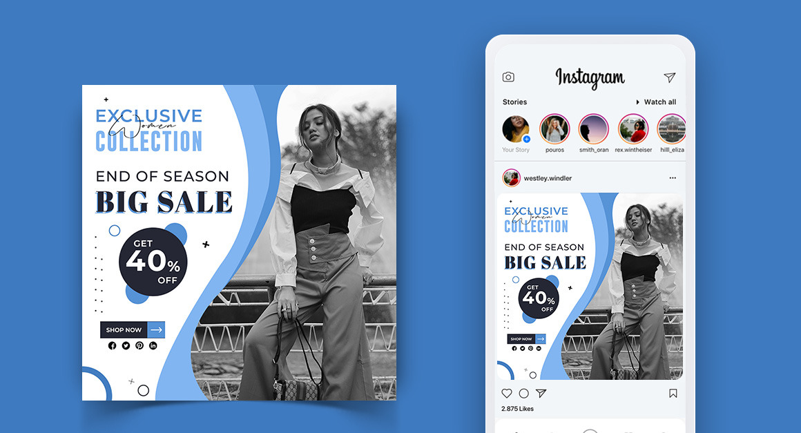 Fashion Sale Offer Social Media Post Design Template-05