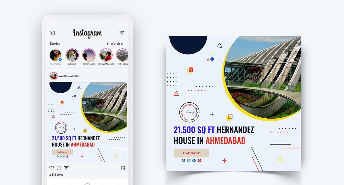 Architecture Design Social Media Post Design Template-08