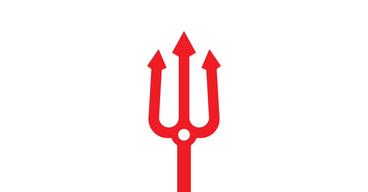 Magic Trident Vector Logo Design Template V1