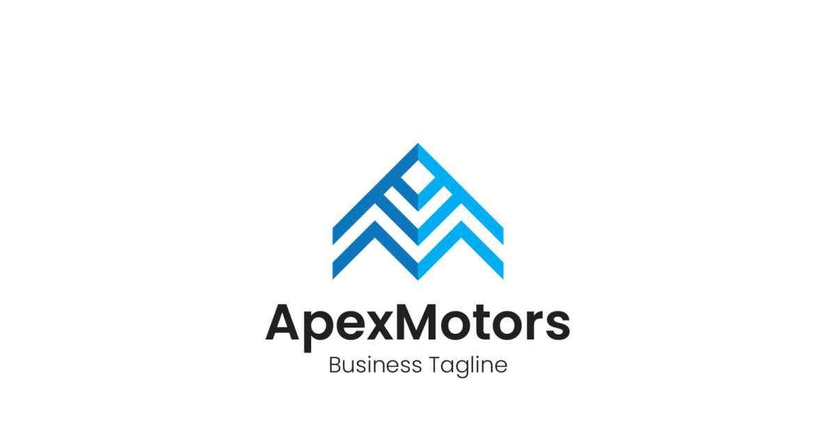 A AM Letter Apex Motor Logo Design Template TemplateMonster