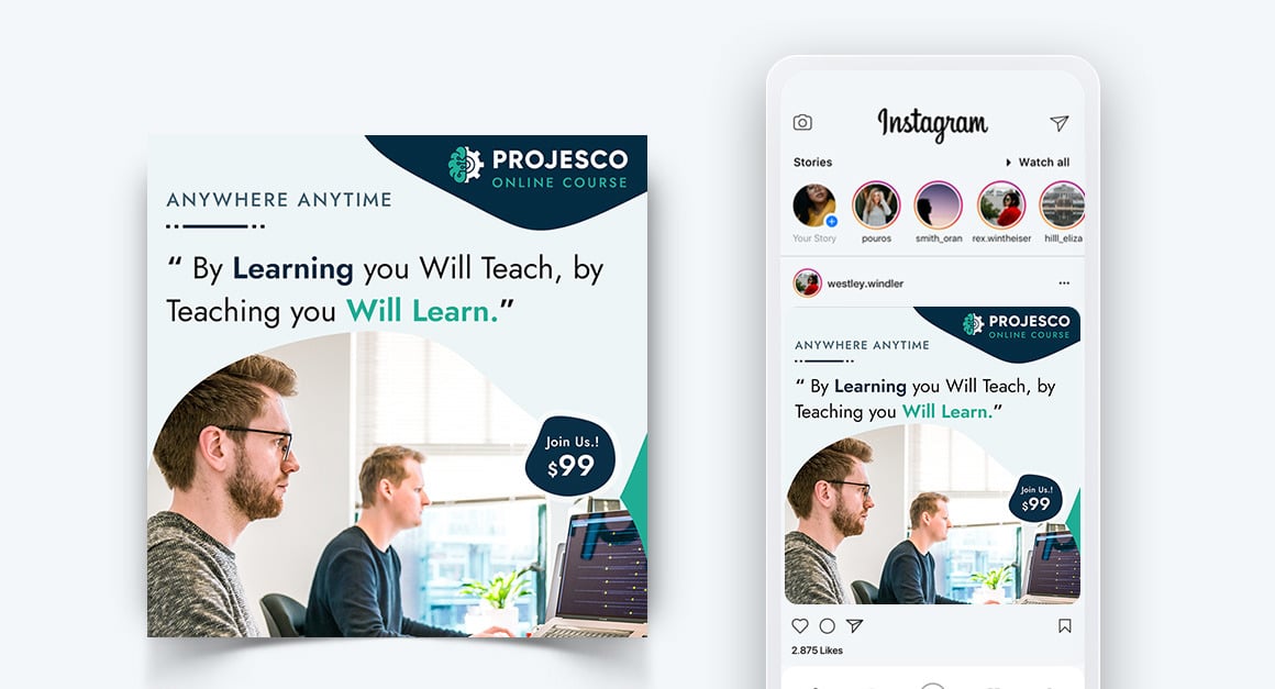 Online Course Elearning Social Media Instagram Post Design-01