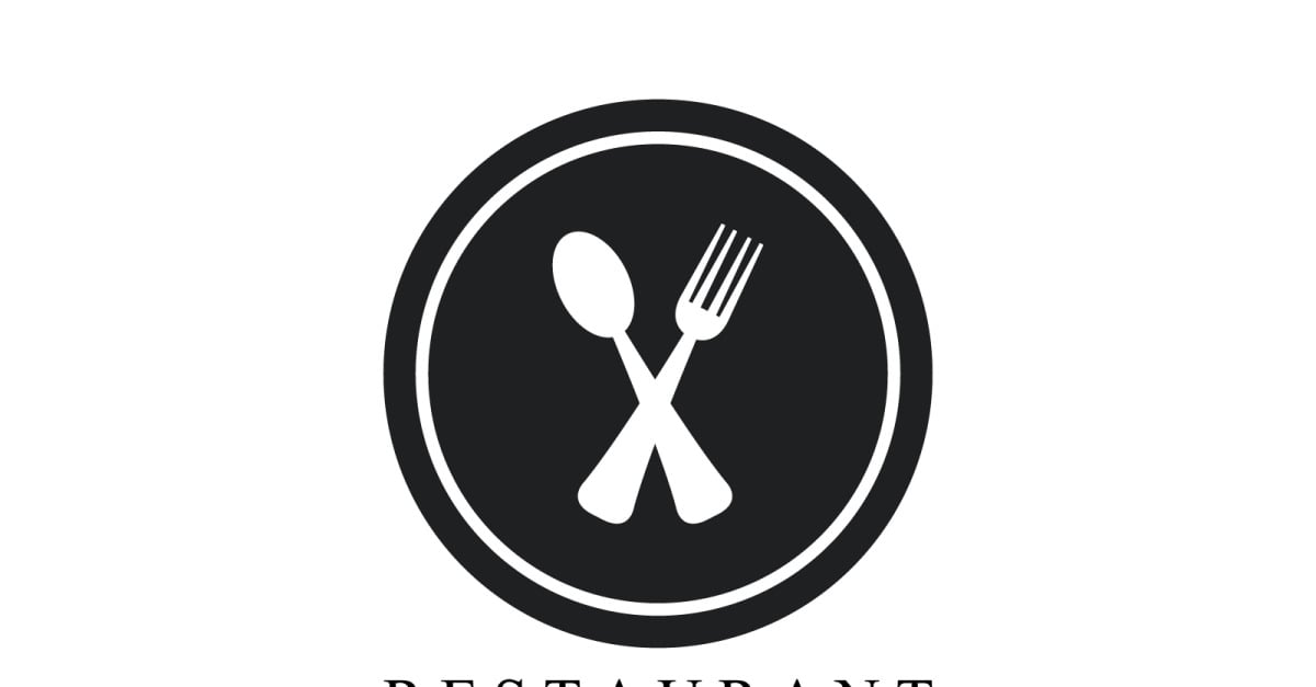 Restaurant logo on a white background - TemplateMonster