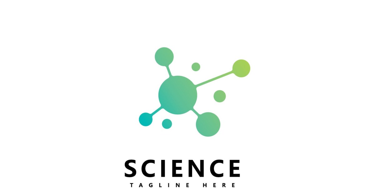 Molecule Science Vector Logo Design V9 - TemplateMonster