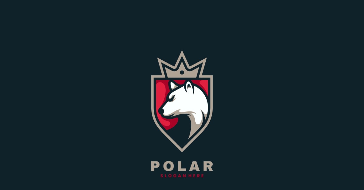 Vector Polar Simple Mascot Logo Style - TemplateMonster