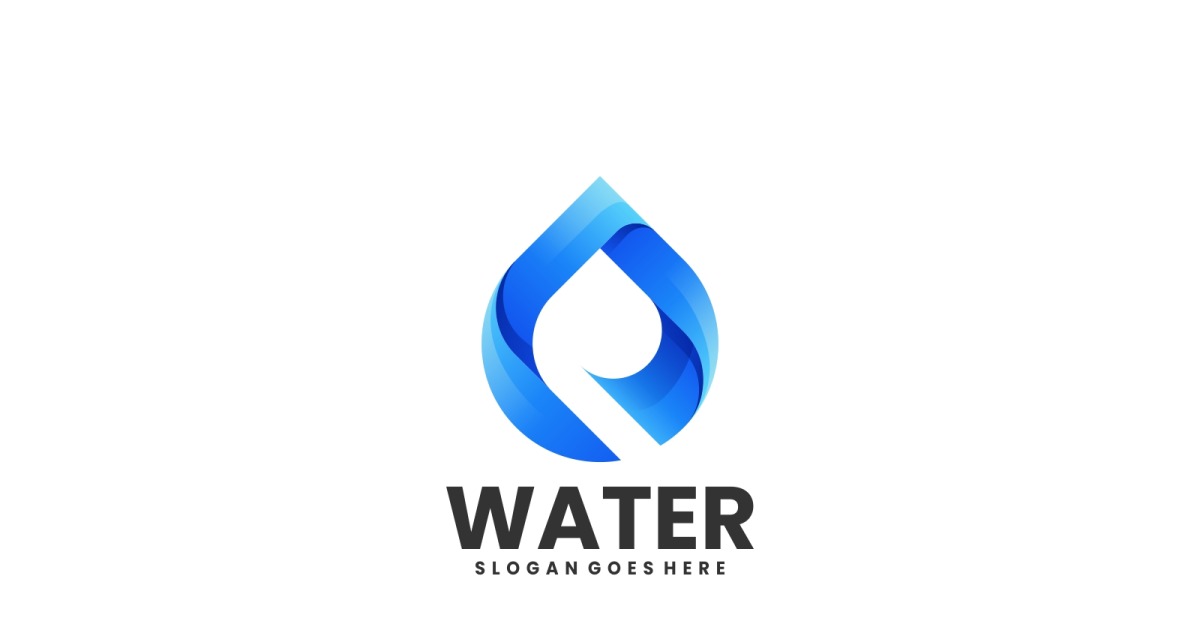 Water Gradient Logo Vol.1 #268603 - TemplateMonster