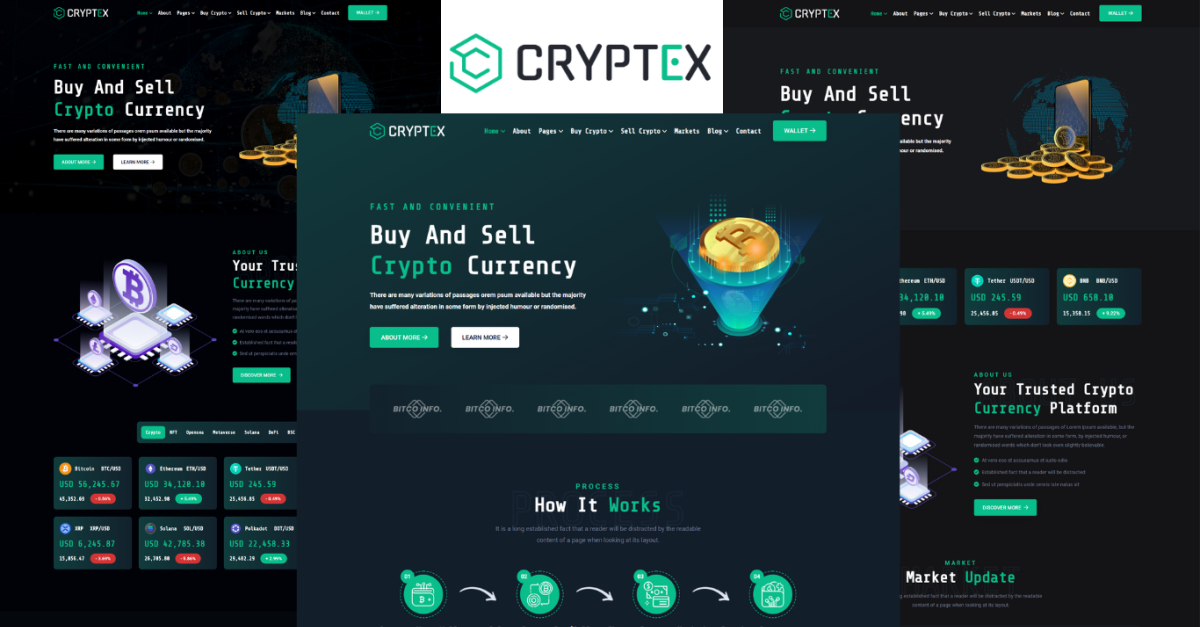 Cryptex - Crypto Exchange HTML5 Template