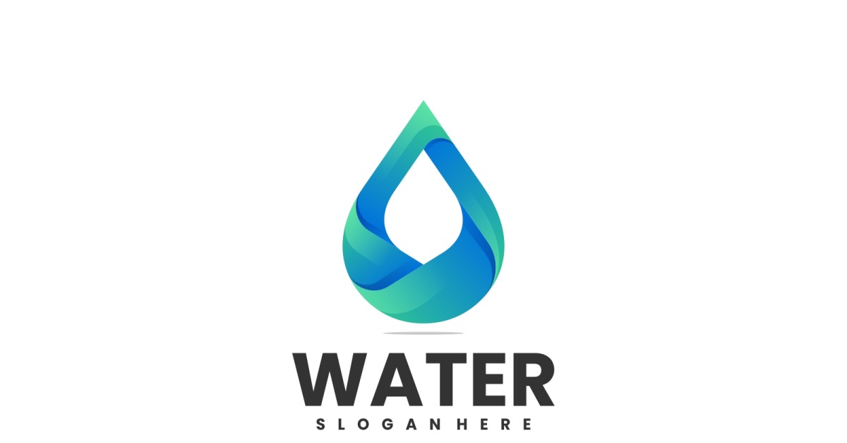 Water Gradient Logo Style Vol.1 #268809 - TemplateMonster