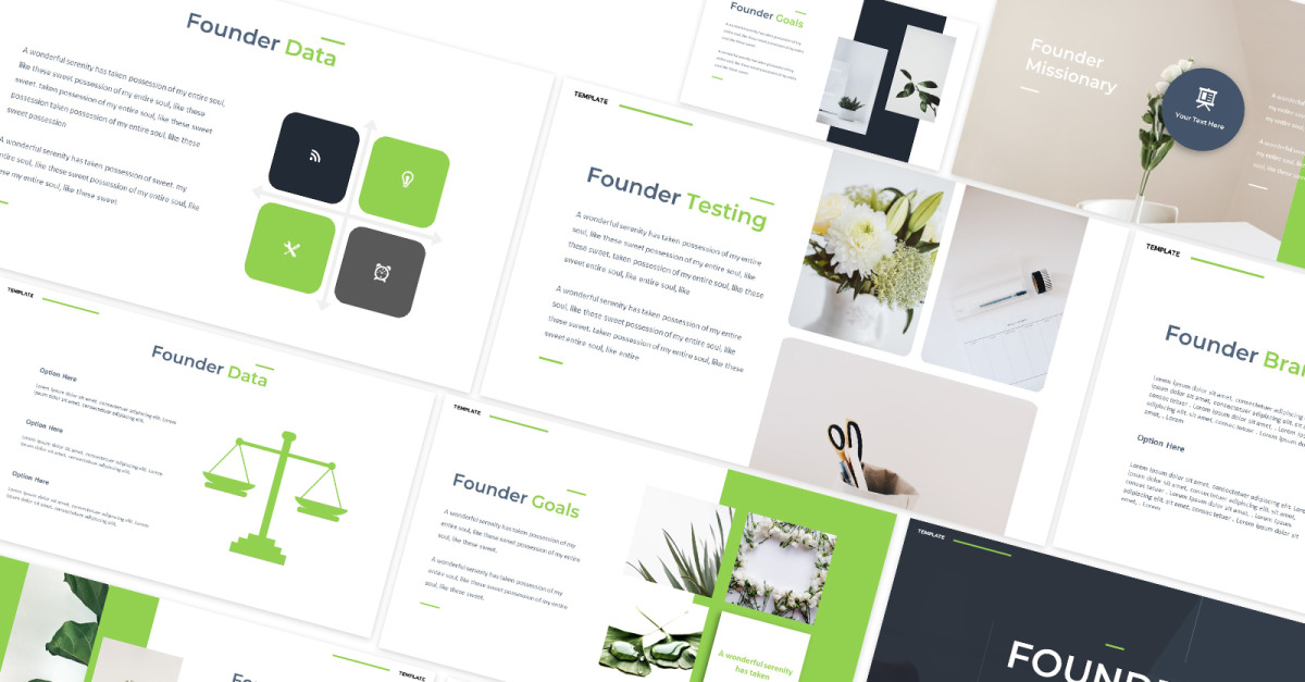 Founder Multipurpose Powerpoint Template - TemplateMonster