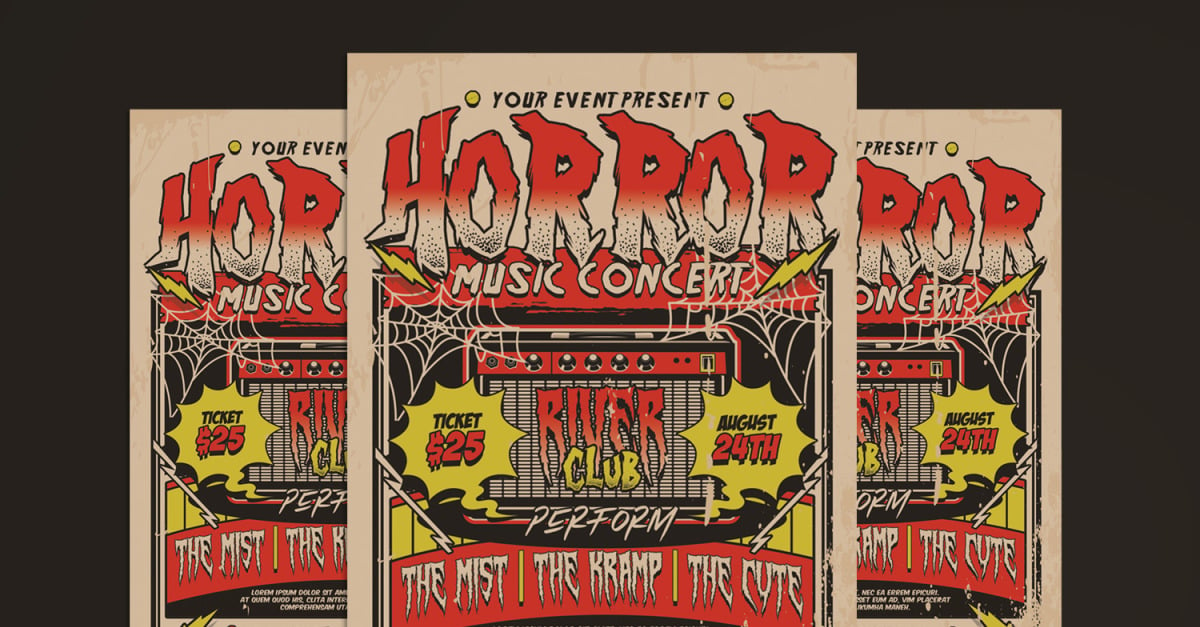 Retro Horror Music Concert #269595 - TemplateMonster