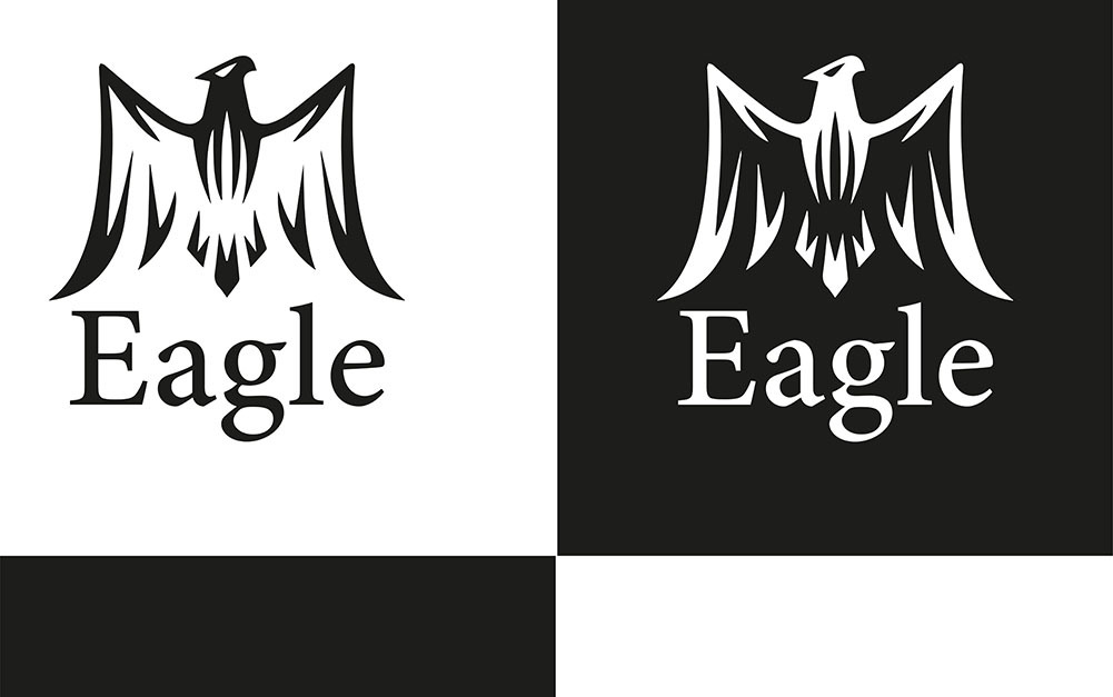 Plantilla de logotipo de águila del desierto