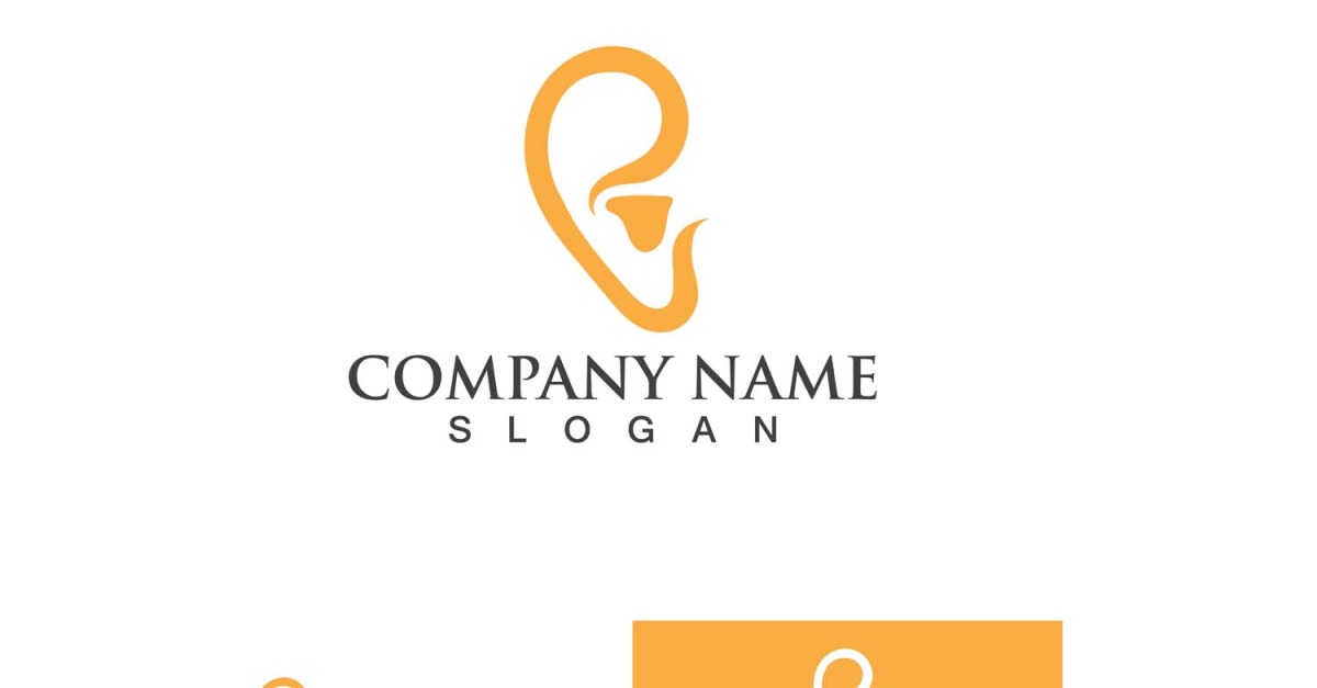 Ear Health Care Logo Vector Element Design14