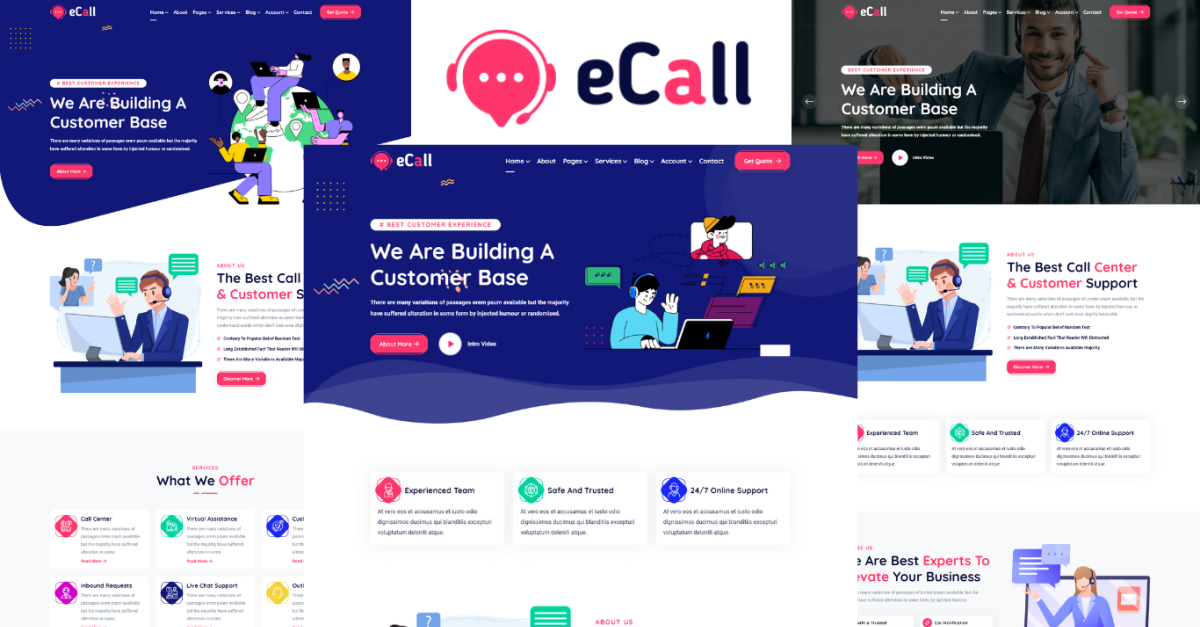 eCall - Call Center Business HTML5 Template