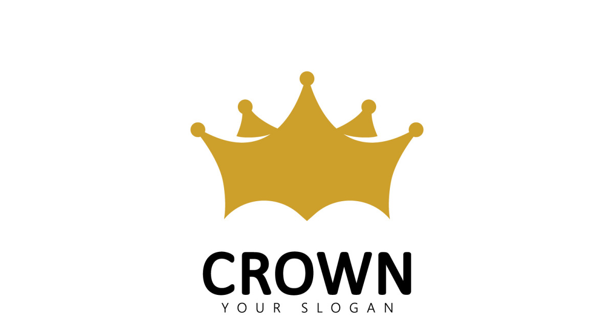 Crown Logo Royal King Queen abstract Logo design vector Template V2