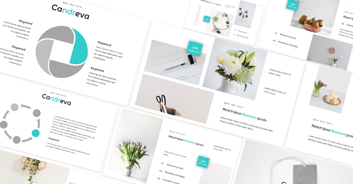 Candreva Mehrzweck-Powerpoint-Vorlage - TemplateMonster